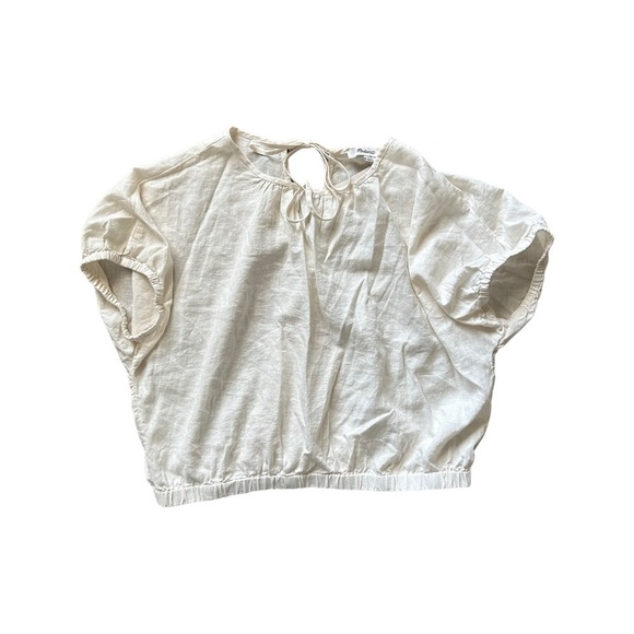Madewell Linen-Blend Bubble Top - Picture 5 of 12